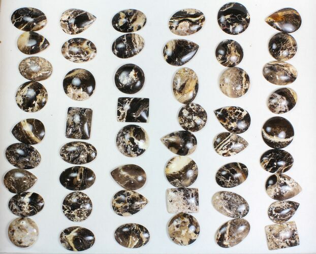 Lot: Polished Madagascar Black Opal Pendants - Pieces #138970
